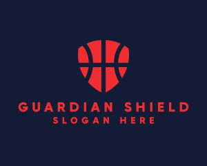 Shield - Basketball Sports Shield logo design