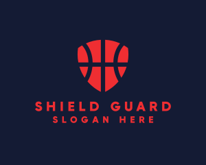 Defense - Basketball Sports Shield logo design