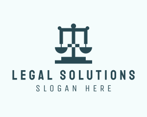 Law Firm Scale  logo design