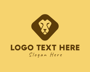 Lion Head - Wild Lion Safari logo design