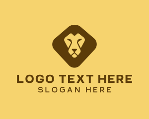 Lion Head - Wild Lion Safari logo design