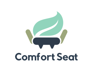 Leaf Chair Furniture logo design