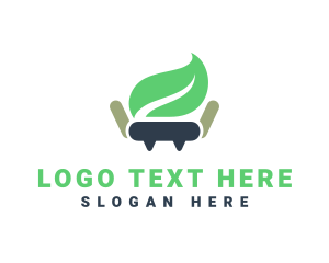 Bench - Eco Leaf Chair Furniture logo design