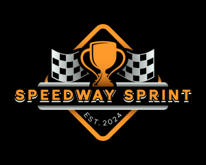 Car Racing Trophy logo design