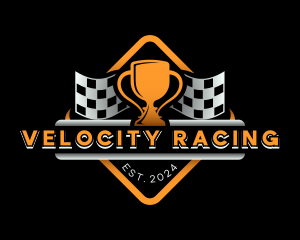 Car Racing Trophy Cups logo design