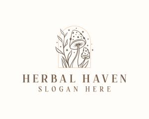 Herbal - Herbal Mushroom Dispensary logo design