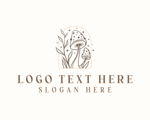 Organic - Herbal Mushroom Dispensary logo design