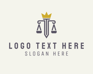 Paralegal - Crown Law Scale logo design