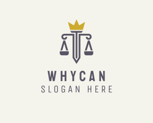 Legislative - Crown Law Scale logo design