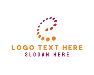 Slant - Brand Corporation Letter E logo design