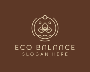 Eco Plant Seedling logo design