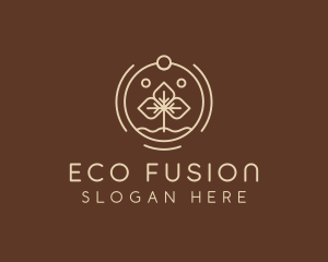 Eco Plant Seedling logo design