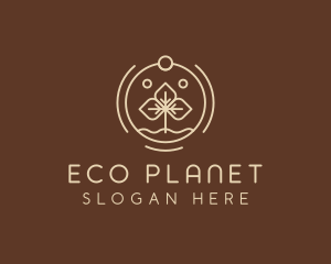 Eco Plant Seedling logo design