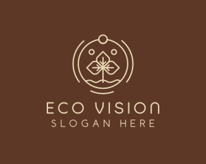 Eco Plant Seedling logo design