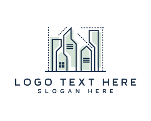 City - Building Construction Company logo design