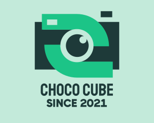 Vlog - Green Video Camera logo design