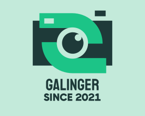 Cameraman - Green Video Camera logo design