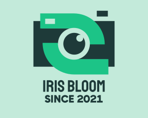 Iris - Green Video Camera logo design