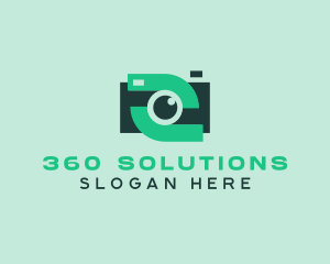 Green Video Camera logo design