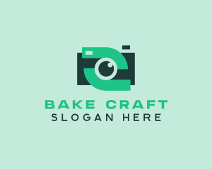 Green Video Camera logo design