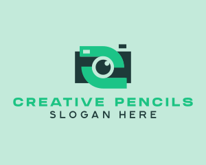 Green Video Camera logo design