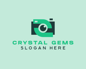 Green Video Camera logo design