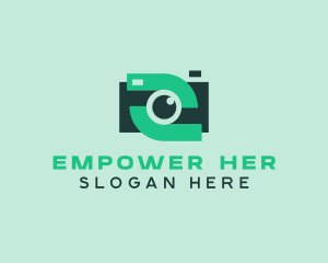 Green Video Camera logo design