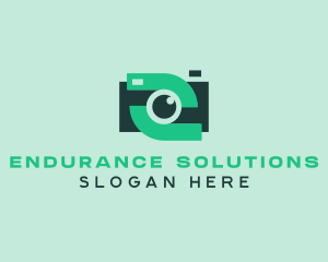 Green Video Camera logo design