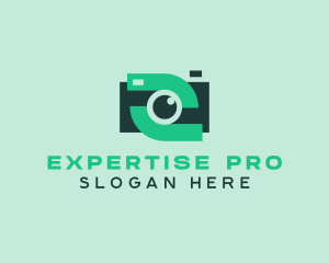 Green Video Camera logo design