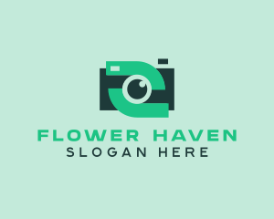 Green Video Camera logo design