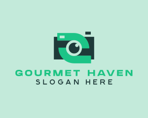 Green Video Camera logo design