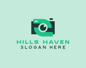 Green Video Camera logo design