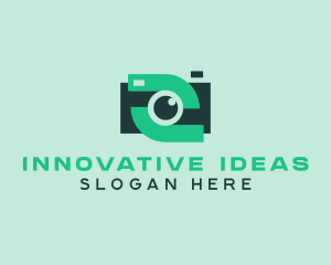 Green Video Camera logo design