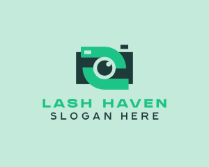 Green Video Camera logo design