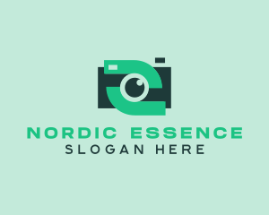 Green Video Camera logo design