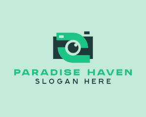 Green Video Camera logo design