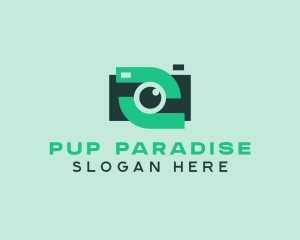 Green Video Camera logo design