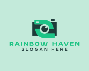 Green Video Camera logo design