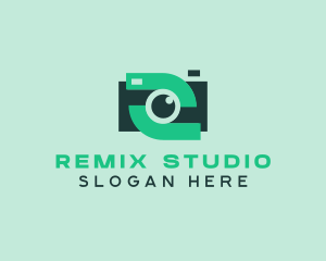 Green Video Camera logo design