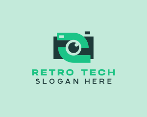 Green Video Camera logo design