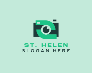 Green Video Camera logo design