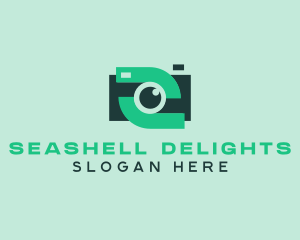 Green Video Camera logo design