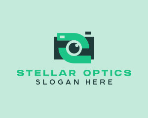 Green Video Camera logo design