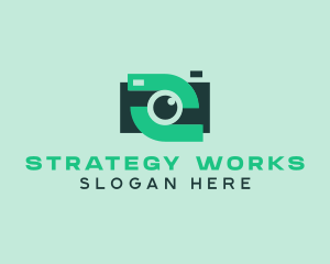 Green Video Camera logo design