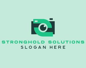 Green Video Camera logo design