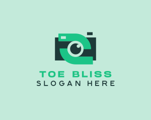 Green Video Camera logo design