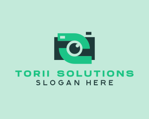 Green Video Camera logo design