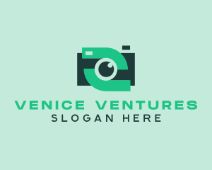 Green Video Camera logo design