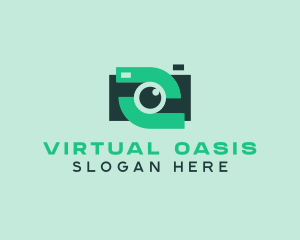 Green Video Camera logo design