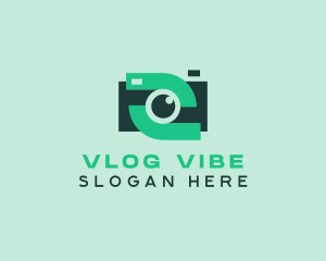 Green Video Camera logo design